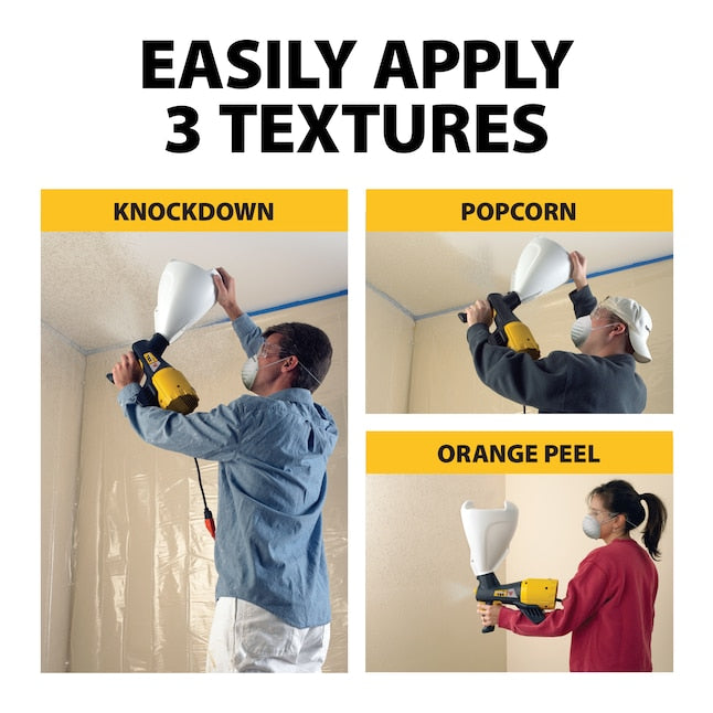 Wagner PowerTex Electric Texture Sprayer – Built-In Air Turbine & 3 Nozzles