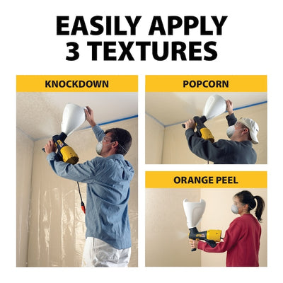 Wagner PowerTex Electric Texture Sprayer – Built-In Air Turbine & 3 Nozzles