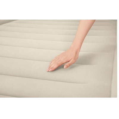 Bestway Maroon Tritech Queen Airbed – 20" with Built-In AC Pump