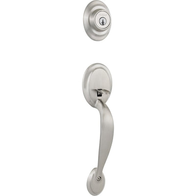 Kwikset Dakota Satin Nickel Single-Cylinder Deadbolt with SmartKey Security
