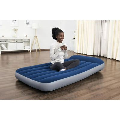 Bestway Tritech Twin Air Mattress – 12" with Built-In AC Pump for Comfort
