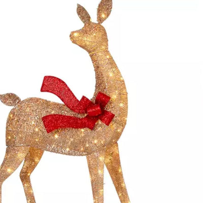 Member's Mark 3-Piece Pre-Lit Animated Deer Family – Enchanting Holiday Décor