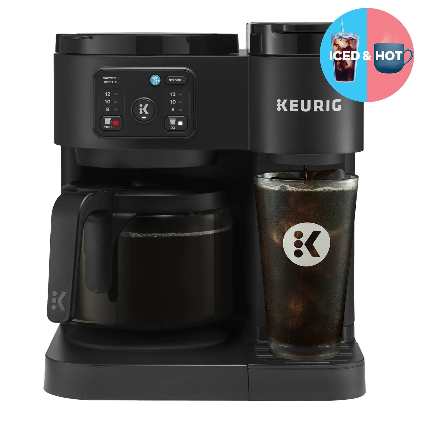 Keurig K-Duo Essentials, Hot & Iced Single-Serve K-Cup Pod Coffee Maker & Carafe