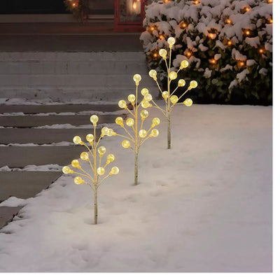 Member's Mark Iridescent Globe Pathway Lights | LED wire lights,  Set of 3
