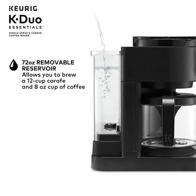 Keurig K-Duo Essentials, Hot & Iced Single-Serve K-Cup Pod Coffee Maker & Carafe