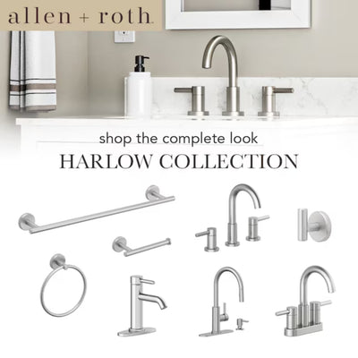 Allen + roth Harlow Brushed Nickel 1-Handle Bathtub & Shower Faucet with Valve