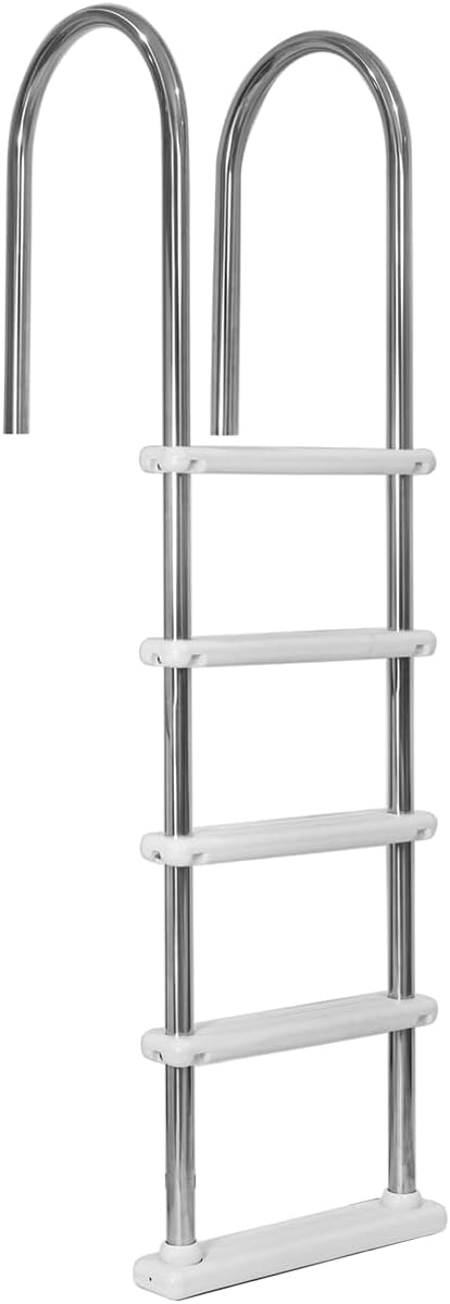 GarveeLife 5-Step In-Ground Pool Ladder - 304 Stainless Steel, Non-Slip Steps, Easy Install