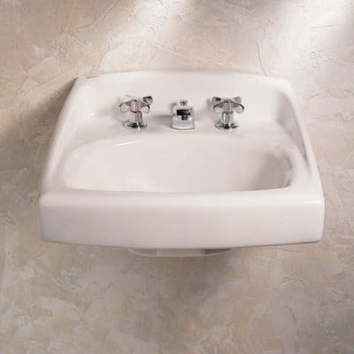 American Standard Lucerne Wall-Mount Lavatory Sink - 8-Inch Faucet Spacing