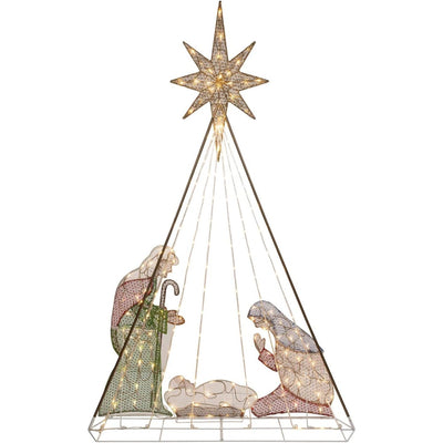 Member's Mark 72" Pre-Lit Nativity Scene – Classic Illuminated Holiday Display