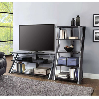 Whalen Xavier 3-in-1 Television Stand for TVs Up to 70" Swivel Mount | Black