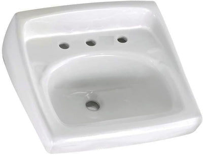 American Standard Lucerne Wall-Mount Lavatory Sink - 8-Inch Faucet Spacing