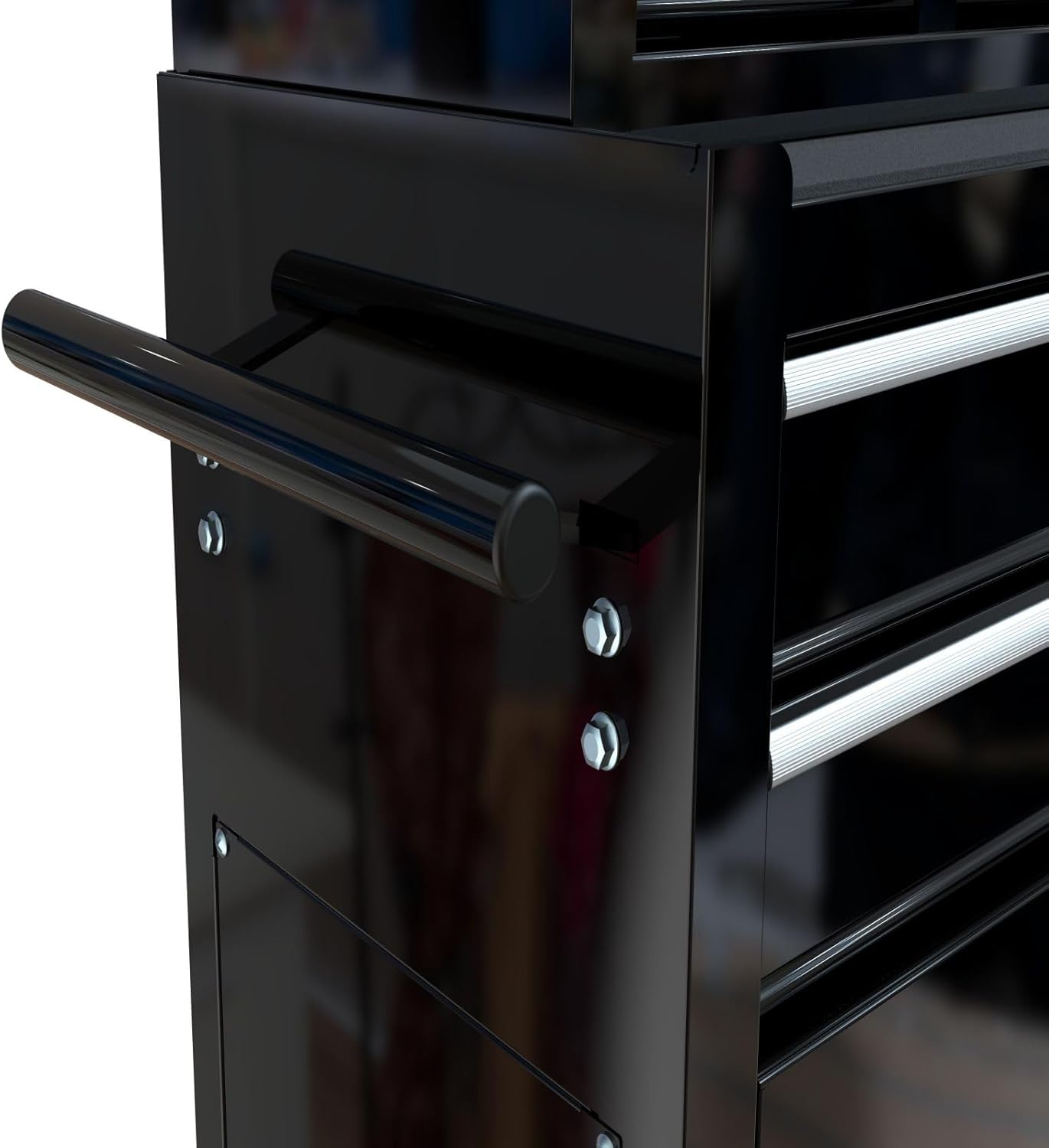 SLifet 8-Drawer Rolling Tool Chest | Removable Tool Cart | Locking Storage, Black