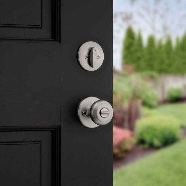 Kwikset Cove Satin Nickel SmartKey Security Combo Pack