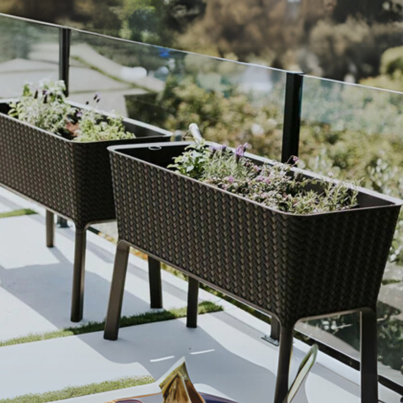 Keter Splendor 31.7 Gallon Raised Garden Bed  | Vegetables, Herbs | Brown