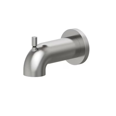 Allen + roth Harlow Brushed Nickel 1-Handle Bathtub & Shower Faucet with Valve