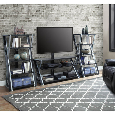 Whalen Xavier 3-in-1 Television Stand for TVs Up to 70" Swivel Mount | Black