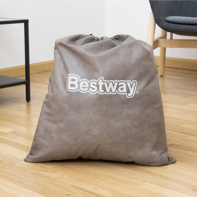 Bestway Maroon Tritech Queen Airbed – 20" with Built-In AC Pump