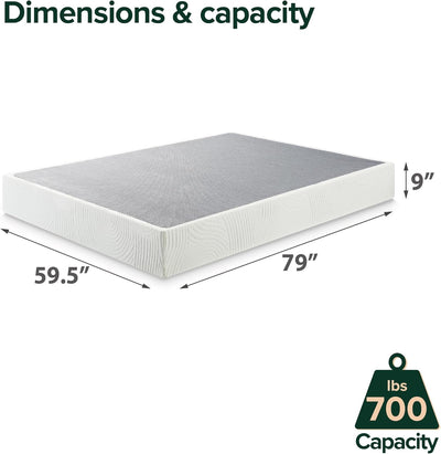 ZINUS 9-Inch Metal Smart Box Spring - Strong Frame, Easy Assembly, California King