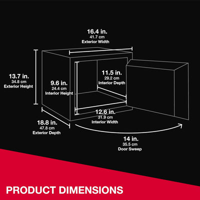 SentrySafe Shelf Safe: Fireproof, Waterproof, with Override Key