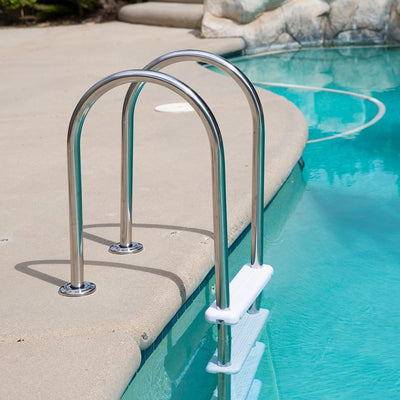 GarveeLife 5-Step In-Ground Pool Ladder - 304 Stainless Steel, Non-Slip Steps, Easy Install