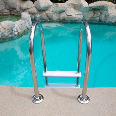 GarveeLife 5-Step In-Ground Pool Ladder - 304 Stainless Steel, Non-Slip Steps, Easy Install