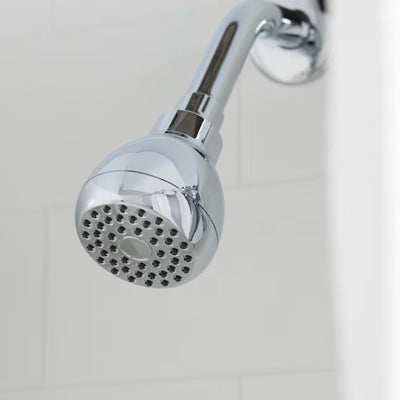 Project Source Dover Chrome 1-Handle Shower Faucet | 2.75" Round Single Function