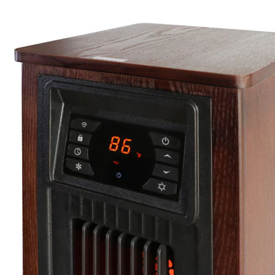 Utilitech Up to 1500-Watt Infrared Tower Indoor Electric Space Heater Thermostat