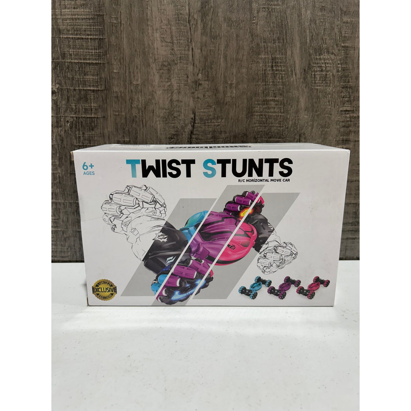 Gesture Sensing RC Stunt Car with Light and Music Double Sided Off-Road, Blue