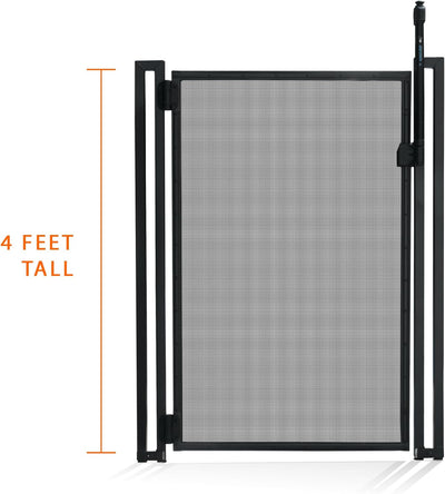 Pool Fence DIY by Life Saver Self-Closing Gate Kit, Black (Pack of 1)