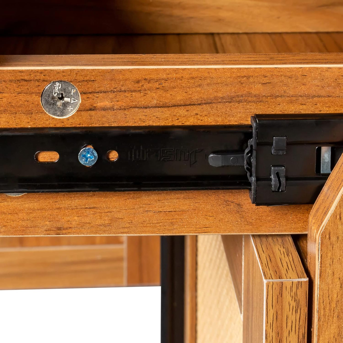 SPOFLYINN Oak Modern Farmhouse Sideboard | Rattan Doors & Drawers | Buffet Cabinet