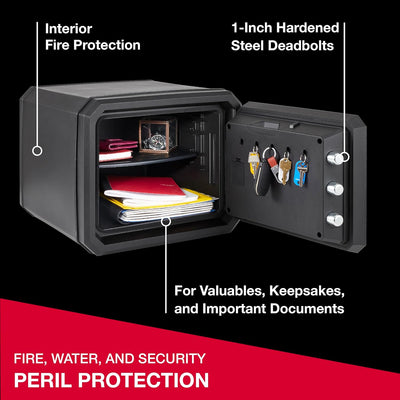 SentrySafe Shelf Safe: Fireproof, Waterproof, with Override Key