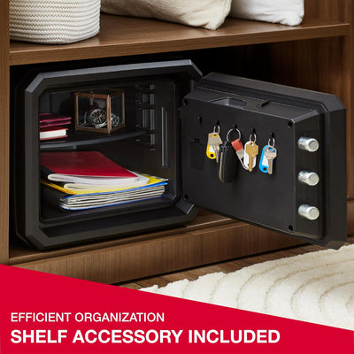SentrySafe Shelf Safe: Fireproof, Waterproof, with Override Key