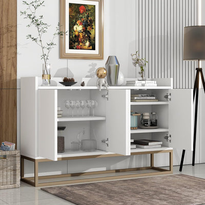 CuisinSmart Buffet Cabinet with Storage | Push-to-Open Doors | Modern Sideboard