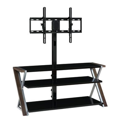 Whalen Xavier 3-in-1 Television Stand for TVs up to 70", Warm Ash