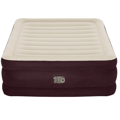Bestway Maroon Tritech Queen Airbed – 20" with Built-In AC Pump for Comfort