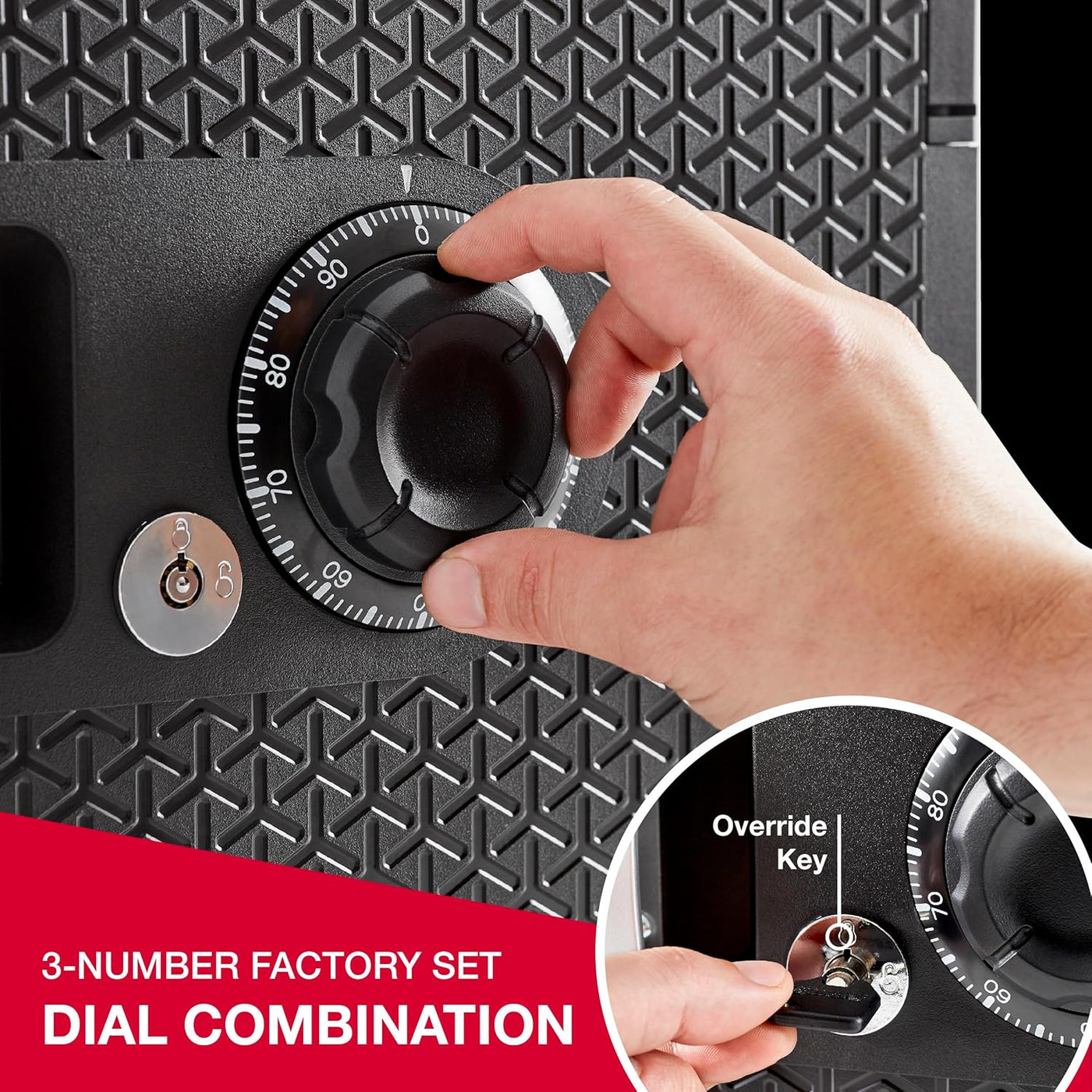 SentrySafe Shelf Safe: Fireproof, Waterproof, with Override Key