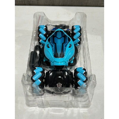 Gesture Sensing RC Stunt Car with Light and Music Double Sided Off-Road, Blue