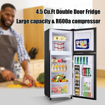 Hisense 4.4 Cu. Ft. Mini Fridge with Freezer | ENERGY STAR Certified | Black