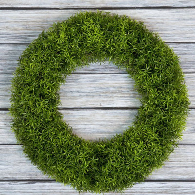 Pure Garden 19.5" Artificial Boxwood Wreath – Lush Greenery for Indoor & Outdoor