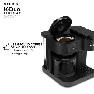 Keurig K-Duo Essentials, Hot & Iced Single-Serve K-Cup Pod Coffee Maker & Carafe