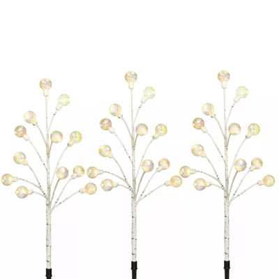 Member's Mark Iridescent Globe Pathway Lights | LED wire lights,  Set of 3