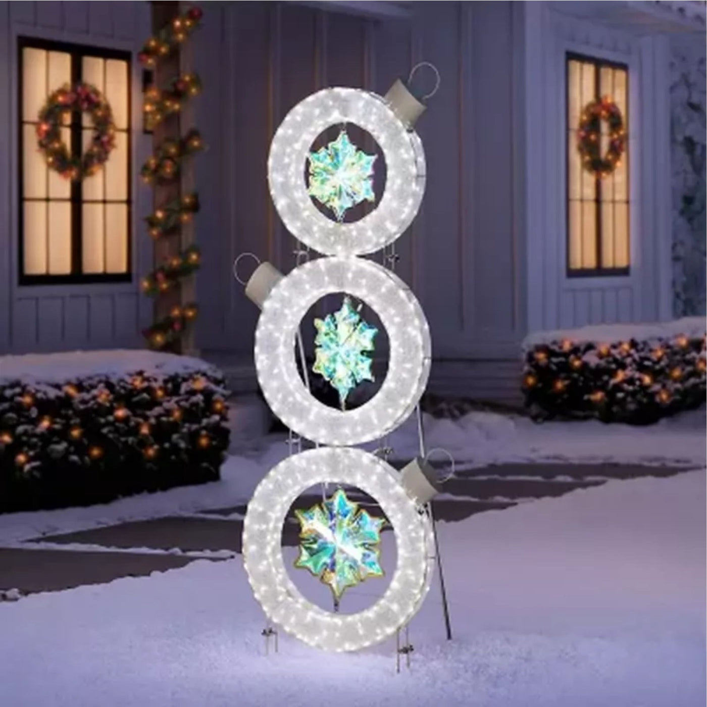 Member’s Mark 6' Pre-Lit Stacked Ornament Décor