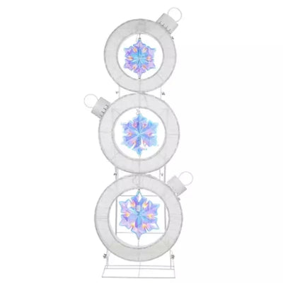 Member’s Mark 6' Pre-Lit Stacked Ornament Décor
