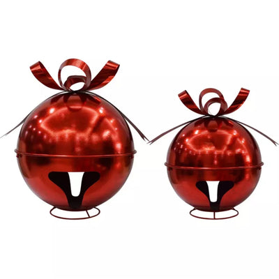 Member's Mark 2-Piece Oversized Jingle Bell Décor – Festive Holiday Accents