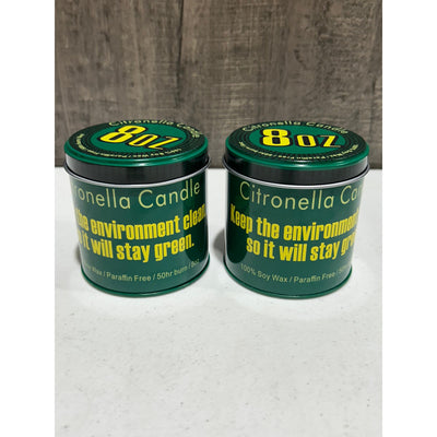 2 Pack Citronella Candles for Outdoor Mosquito Repellent, DEET Free