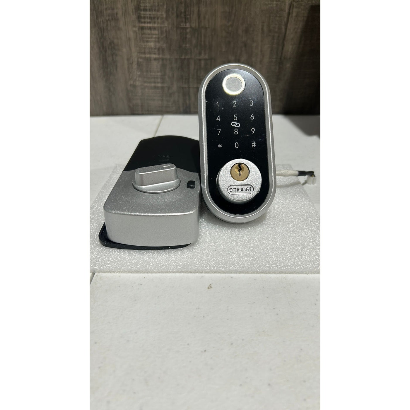 Smart Keyless Entry Door Lock - Fingerprint Electronic, Silver