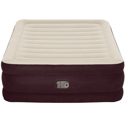 Bestway Maroon Tritech Queen Airbed – 20" with Built-In AC Pump