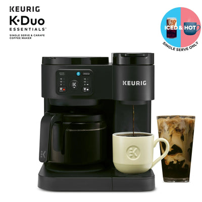 Keurig K-Duo Essentials, Hot & Iced Single-Serve K-Cup Pod Coffee Maker & Carafe