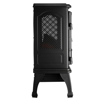 Mainstays New 2-Setting 3D Electric Stove Heater with Life-like Flame, Black