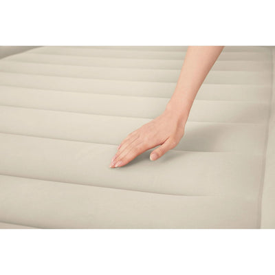Bestway Maroon Tritech Queen Airbed – 20" with Built-In AC Pump for Comfort
